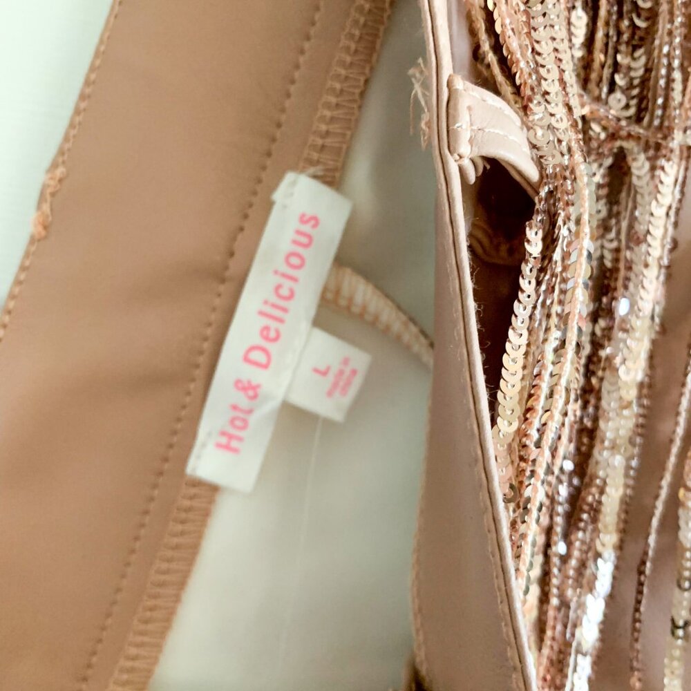 NWT Festival Outfit Fringe Bikini and Short Set (L) - by Hot & Delicious - Picture 3 of 4